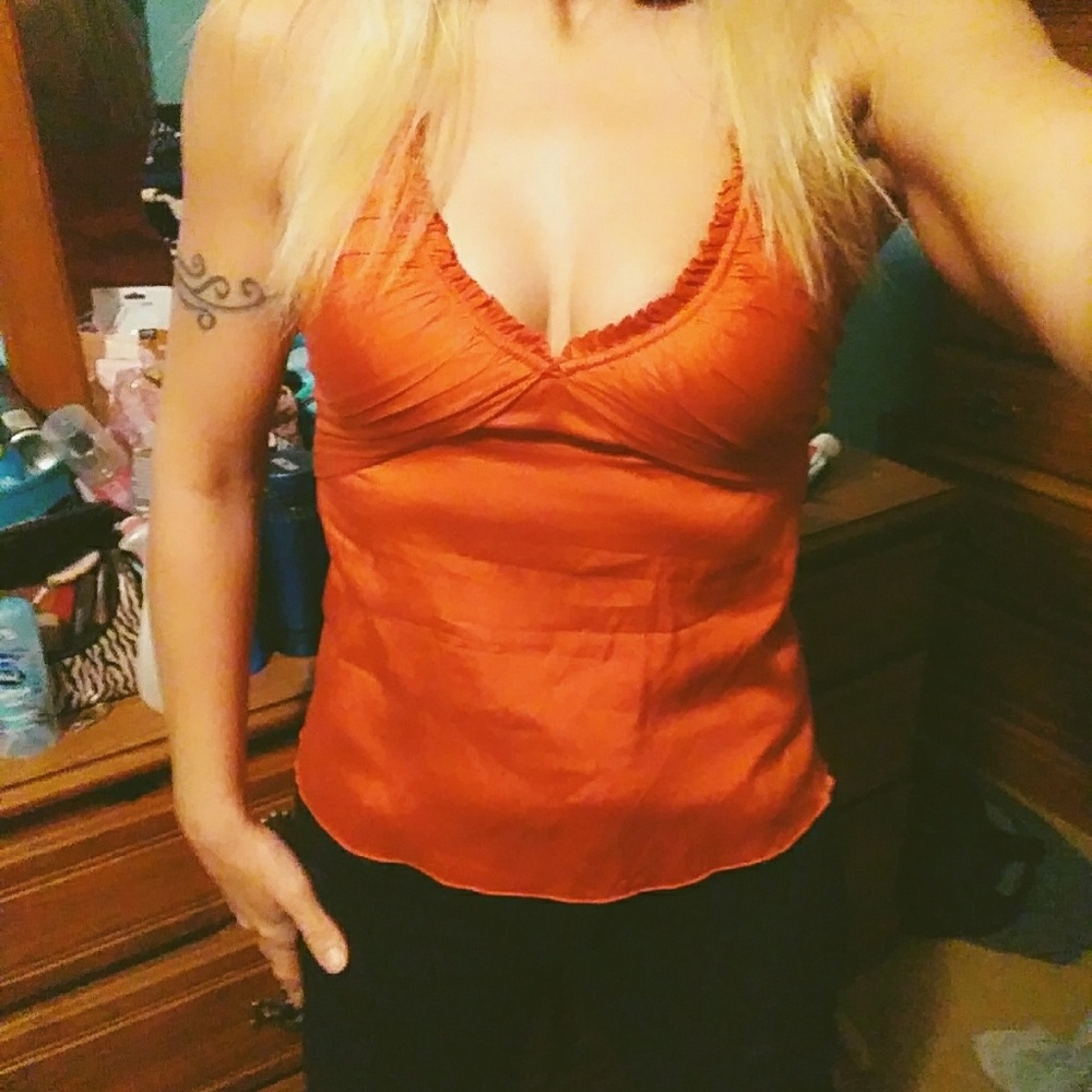 Club Monaco Orange Tank Top